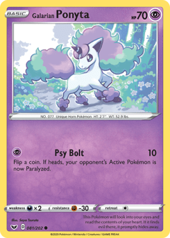 Galarian Ponyta #81 from Sword & Shield
