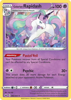 Galarian Rapidash #82 from Sword & Shield