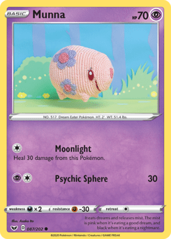 Munna #87 from Sword & Shield