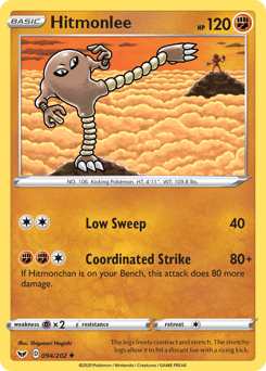 Hitmonlee #94 from Sword & Shield