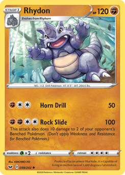 Rhydon #98 from Sword & Shield