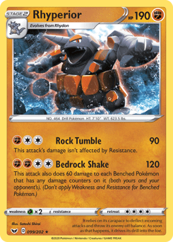 Rhyperior #99 from Sword & Shield