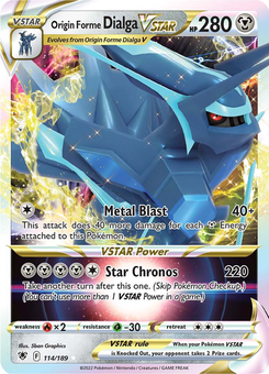 Origin Forme Dialga VSTAR #114 from Astral Radiance
