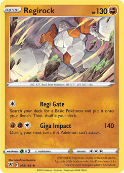 Regirock #75 from Astral Radiance