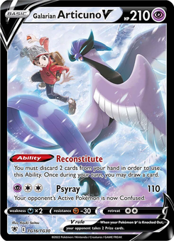 Galarian Articuno V #TG16 from Astral Radiance