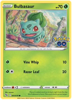 Bulbasaur #1 from Pokémon Go