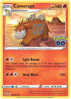 Camerupt #14 from Pokémon Go