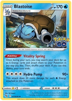 Blastoise #17 from Pokémon Go