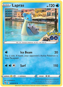 Lapras #23 from Pokémon Go