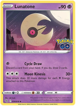 Lunatone #34 from Pokémon Go