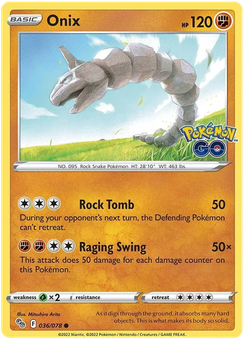 Onix #36 from Pokémon Go