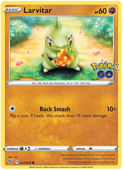 Larvitar #37 from Pokémon Go
