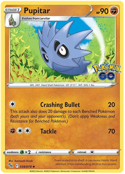 Pupitar #38 from Pokémon Go