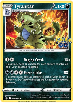 Tyranitar #43 from Pokémon Go