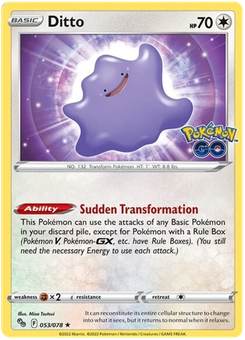 Ditto #53 from Pokémon Go