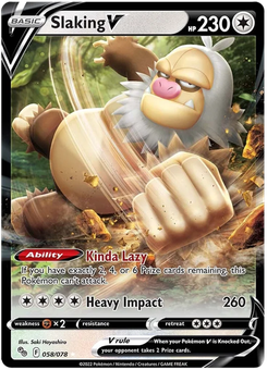 Slaking V #58 from Pokémon Go