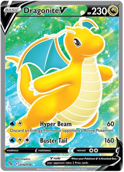 Dragonite V #76 from Pokémon Go