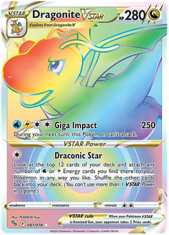 Dragonite VSTAR #81 from Pokémon Go