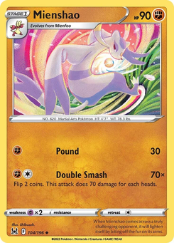 Mienshao #104 from Lost Origin