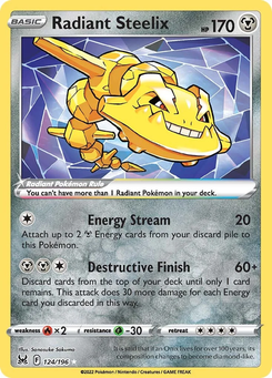 Radiant Steelix #124 from Lost Origin
