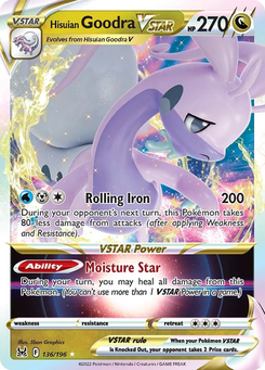 Hisuian Goodra VSTAR #136 from Lost Origin