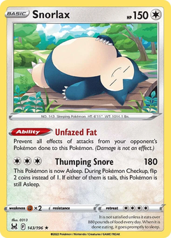 Snorlax #143 from Lost Origin