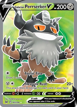 Galarian Perrserker V #183 from Lost Origin