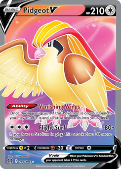 Pidgeot V #188 from Lost Origin