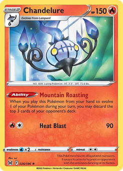 Chandelure #26 from Lost Origin