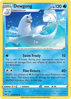 Dewgong #34 from Lost Origin