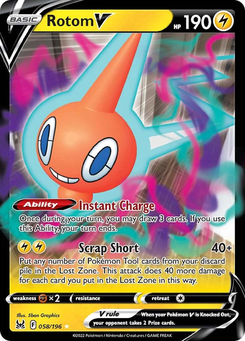 Rotom V #58 from Lost Origin