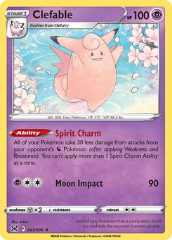 Clefable #63 from Lost Origin