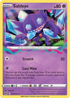 Sableye #70 from Lost Origin