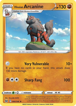 Hisuian Arcanine #84 from Lost Origin