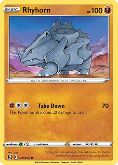 Rhyhorn #89 from Lost Origin