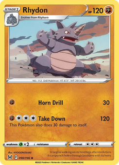 Rhydon #90 from Lost Origin