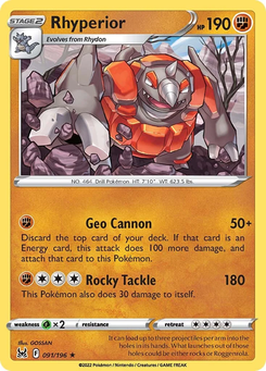 Rhyperior #91 from Lost Origin