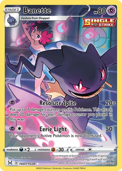 Banette #TG07 from Lost Origin