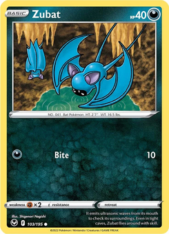 Zubat #103 from Silver Tempest