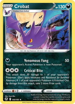 Crobat #105 from Silver Tempest