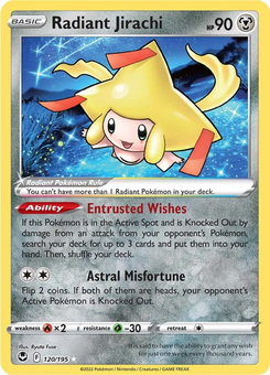 Radiant Jirachi #120 from Silver Tempest