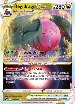 Regidrago VSTAR #136 from Silver Tempest