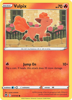 Vulpix #17 from Silver Tempest