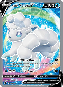 Alolan Vulpix V #173 from Silver Tempest