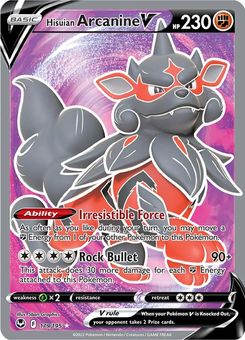 Hisuian Arcanine V #179 from Silver Tempest