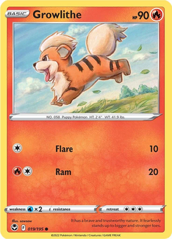 Growlithe #19 from Silver Tempest