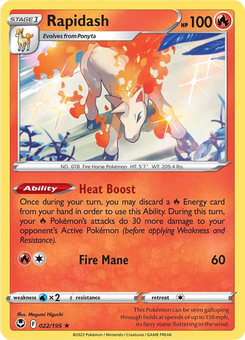 Rapidash #22 from Silver Tempest