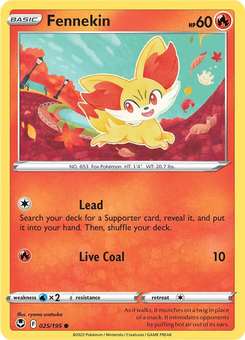 Fennekin #25 from Silver Tempest
