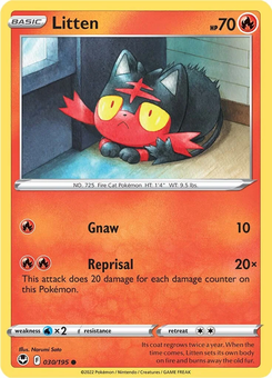 Litten #30 from Silver Tempest