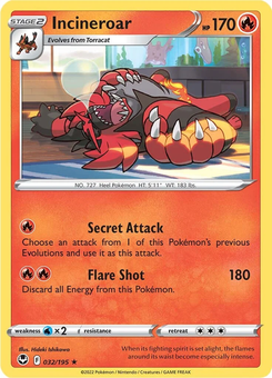 Incineroar #32 from Silver Tempest